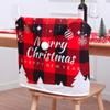 Reusable Snowman Christmas Chair Cover Elk Soft Xmas Dinner Chair Seat Cover Removable Pink Festival Table Decor Home Decoration