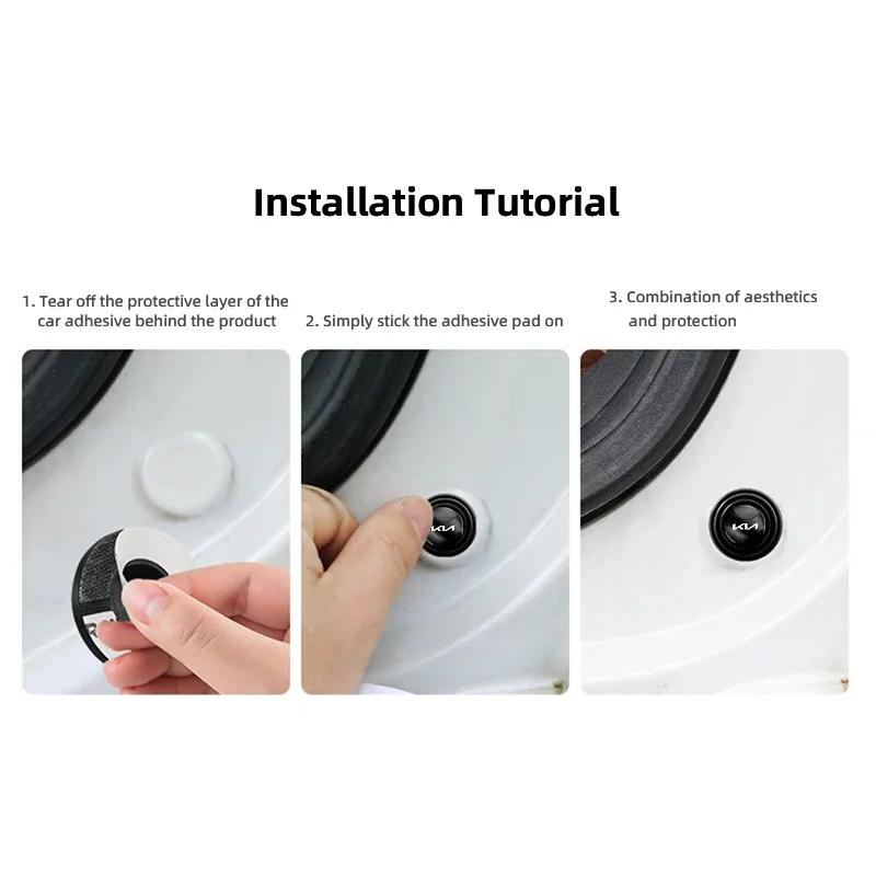 Door Shockproof Silicone Gasket Cushion for Kia Sportage Ceed Picanto Rio ProCeed Niro 5 3 4 K7 K5 K8 K3 Ray K9 LG1