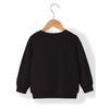 Girls' Fashion Printed Round-Neck Sweatshirt with White Stripe Base, Sizes 120-170