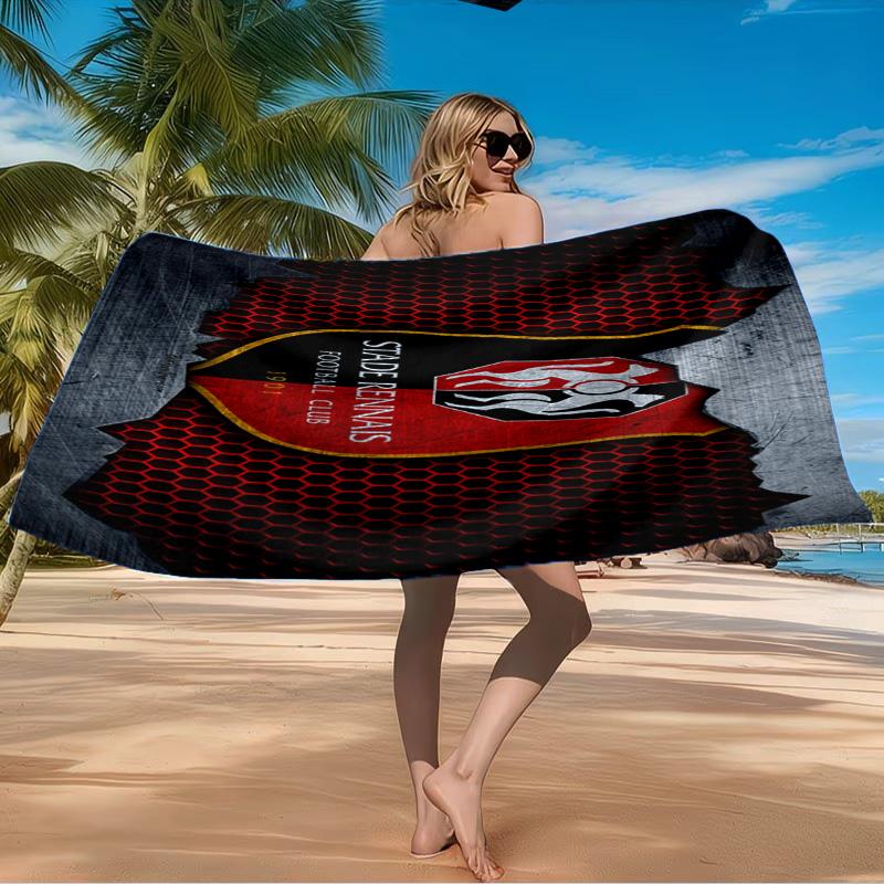 Stade Fc Emblem Beach Towel Microfiber Beach Towel, Lightweight and Quick-Dry, for Summer Travel, Swimming Pool Fan Birthday Gift