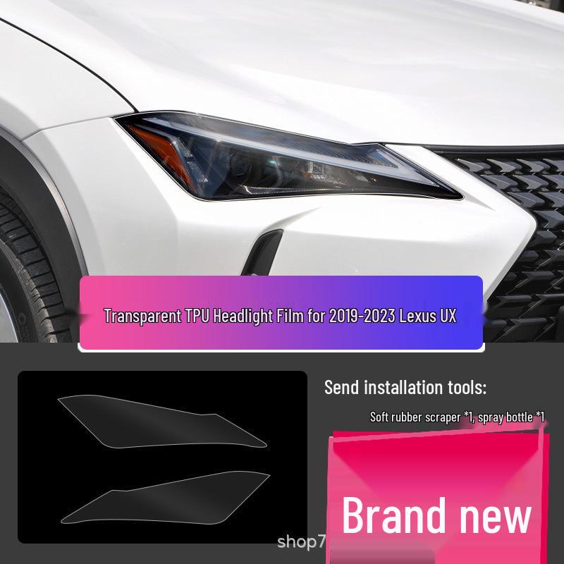Lexus LX570 Headlight Film – Transparent Smoked Light-Control Protective Film