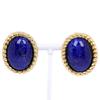 Earring Vintage Blue Plated Gold 35.5g Women Used