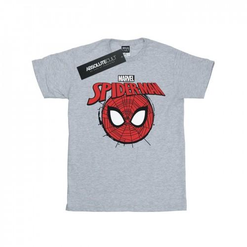 Marvel Girls Spider-Man Logo Head Cotton T-Shirt