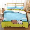Cute Bubu Dudu Cartoon Bear Panda Duvet Cover Kawaii Bedding Sets Soft Quilt Cover and Pillowcases Single_Double_Queen_King Kid