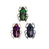 Classic 3-Pack Beetle Brooches: Vintage Art Deco Insect Pins in Dark Blue, Green, Purple Alloy for Clothing, Backpack, Hat Decoration, Perfect Gift