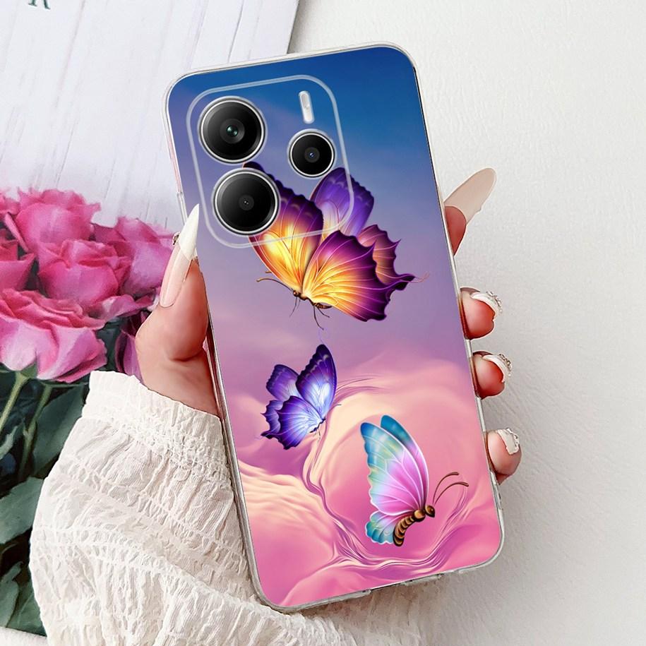 Для чехла Xiaomi Redmi Note 14 4G Чехол для телефона Роскошный Мраморный Машина Мягкий Силикон Тонкий ТПУ Funda Для Redmi Note 14 4G Note14 Capa