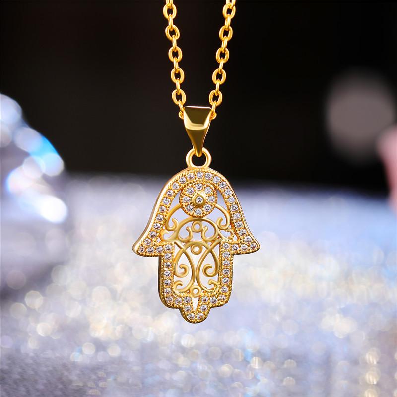 Ali Moda Micro Pave Zircon Floating Flower Key Pendant Necklace Hand made Women Chocker Necklace Key For Birthday Gift Jewerly