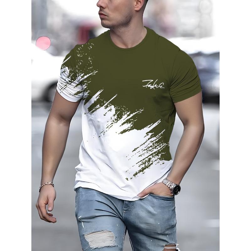 Мужская футболка с коротким рукавом и круглым вырезом, повседневная уличная футболка-пуловер для мужчин, уличная спортивная футболка, топы, футболки, свободная одежда