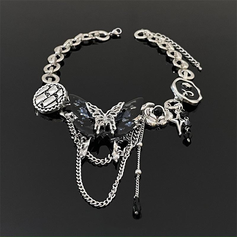 Ожерелье на ключицу «Фиолетовая бабочка» — Элегантный женский чокер с роскошным дизайном, издание 2025 года