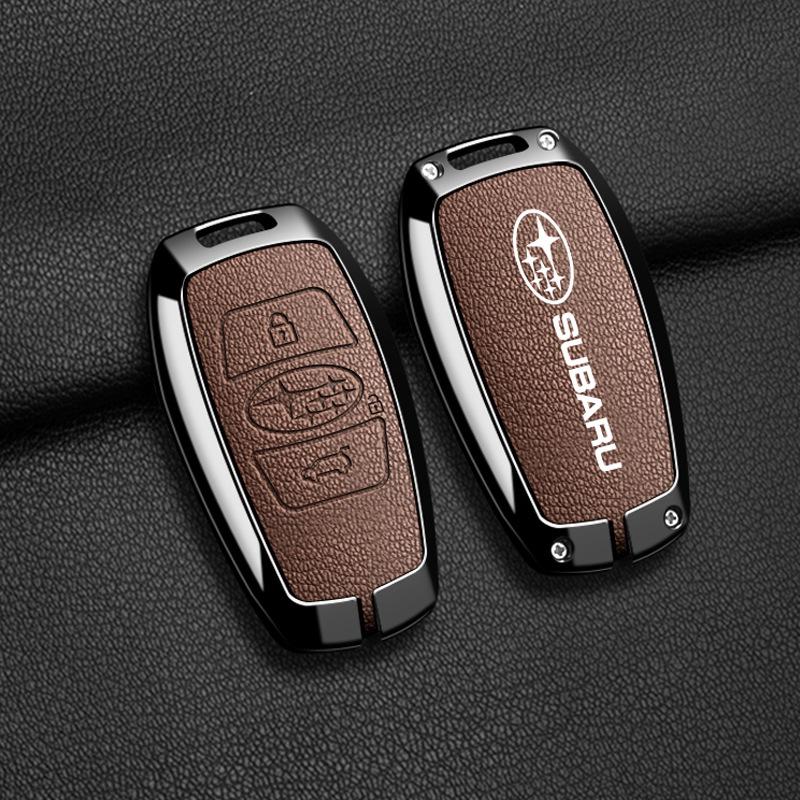 Compatible Subaru Key Case: Full Coverage Protective Shell for Forester, Outback, BRZ, Legacy, XV with Metal Buckle.