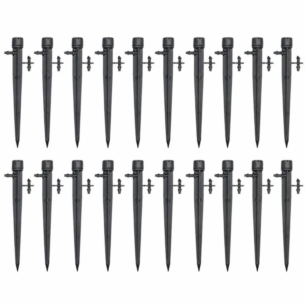 50PCS Plastic irrigation drippers on stake Black micro sprinkler emitter  Agricultural Planting