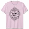 Vintage 1975 Aged To Perfection 51st Birthday Occasions Unisexs Unisexs Graphic Tee