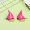 1 Pair Girls Women Hair Accessories Gothic Costume Pin Small Demon Hair Clips OX Horn Hairpins