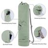 Full-Zip Canvas Exercise Yoga Mat Bag Waterproof Pilates Mat Backpack Yoga Mat Holder  Women