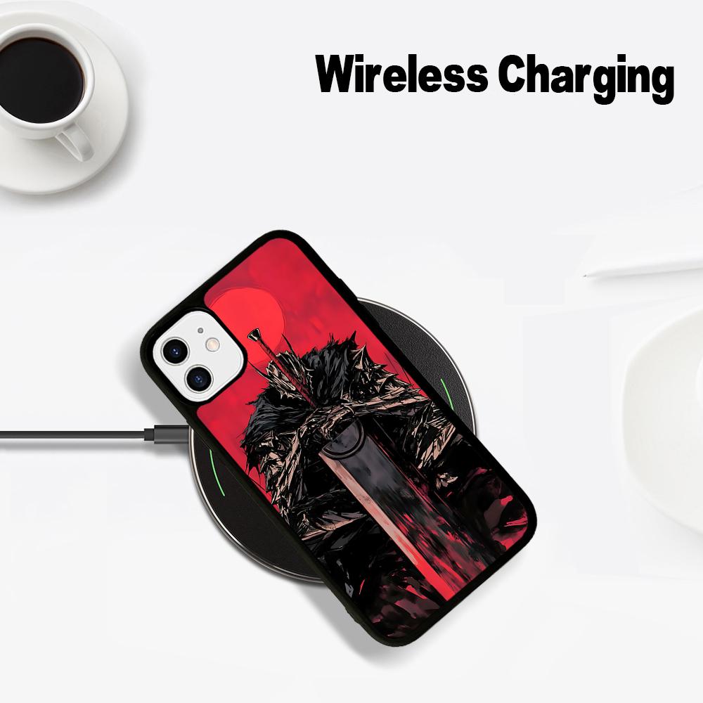 Anime Berserk Phone Case Magesafe Magnetic Wireless Charge Case For IPhone 16 11 12 13 14 15 Pro Max Plus Mini