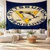 Pittsburgh Penguins Wall Tapestry, Soft Fabric Wall Hanging, Decorative Backdrop For Bedroom Home Wall Art