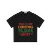 Christmas T Shirt Black This Is My Christmas Pajama Shirt Print Holiday Party Wear