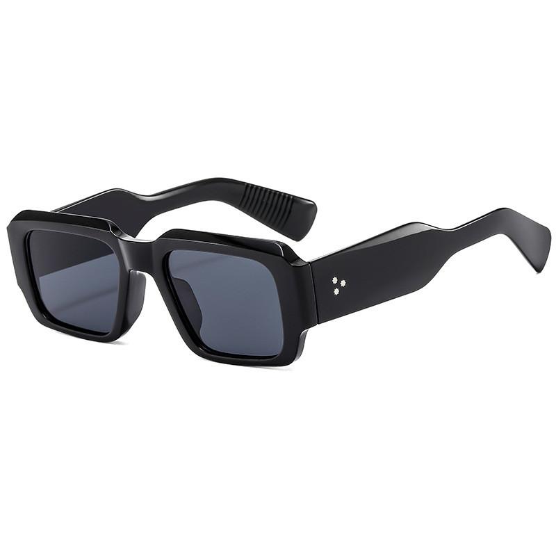 Fashion Trendy Square Sunglasses With Uv400 Protection For Casual Wear