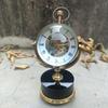Старинные латунные настольные часы ручной работы, механические винтажные настольные часы, подарок для рабочего стола