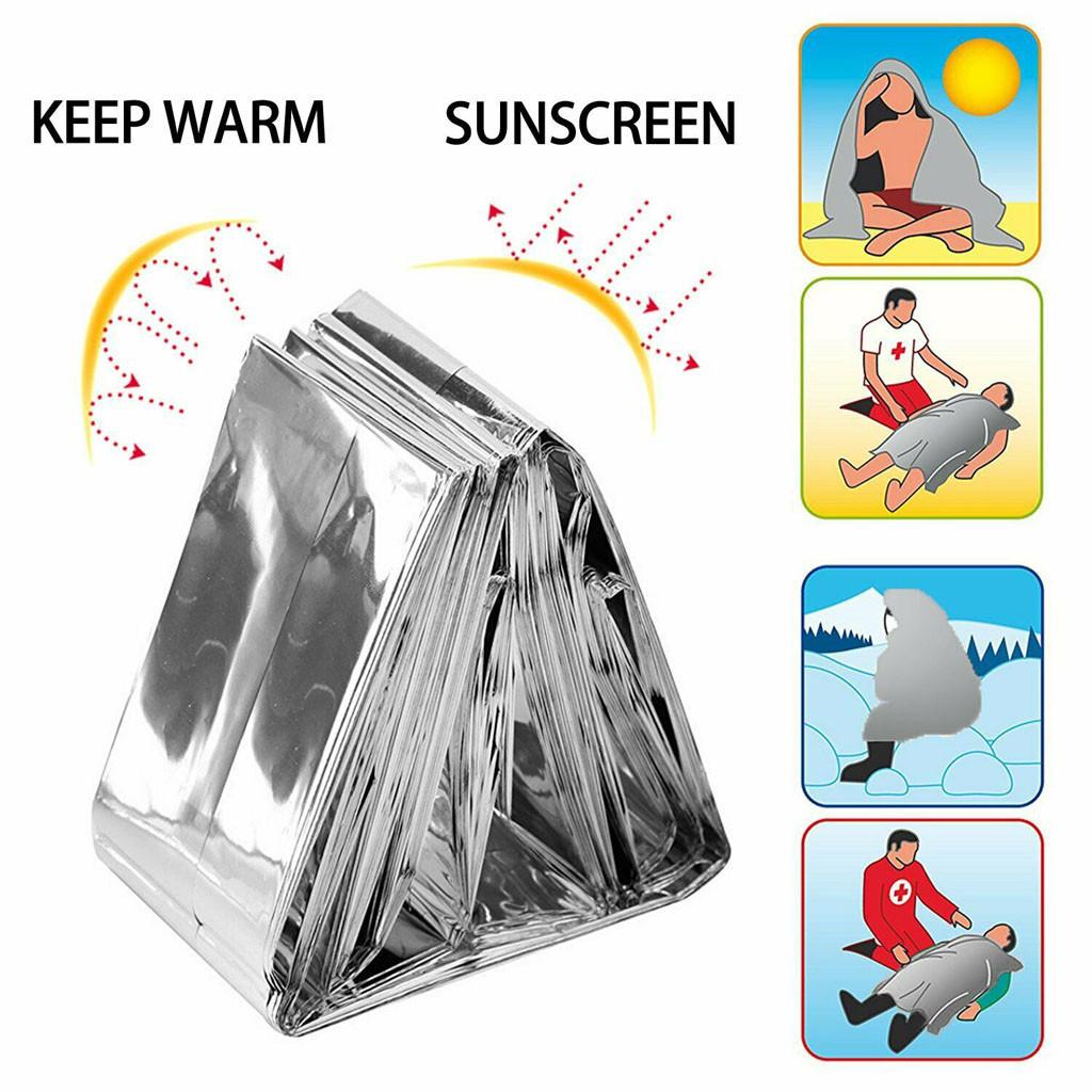 Emergency BLANKET Thermal Insulating Mylar Heat 210*130CM