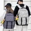 Школьная сумка новая модный бренд буквенная печать рюкзак для мужчин и женщин пар большие вместимость досуг путешествия рюкзак легкий студенческий школьная сумка