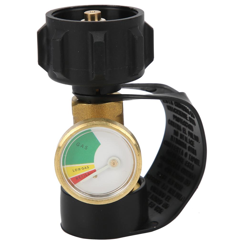 Type1 Brass Outdoor Propane Tank Adapter Gas Cylinder Pressure Gauge with