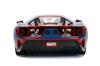 Jada 99725 Hollywood Rides 2017 Ford GT Spider-Man Figure, 124 Scale, Red/Blue