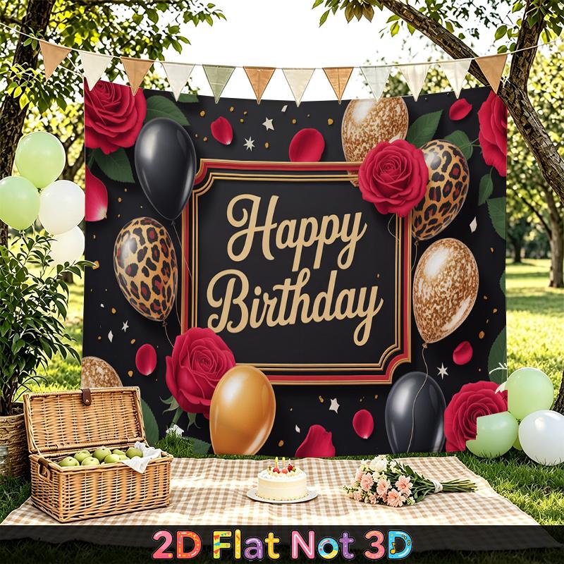 1pc Balloon Backdrop Banner - Polyester Background