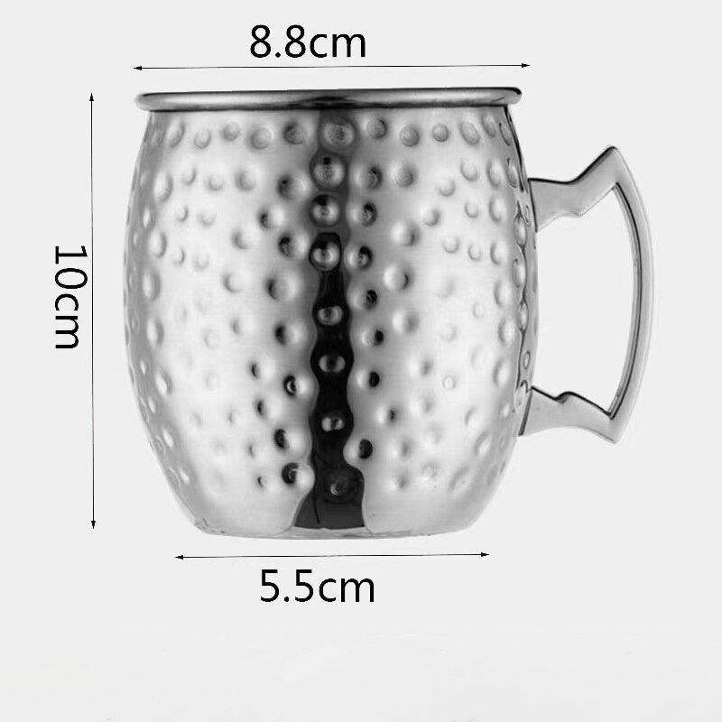 Кружки для Московского мула 530 мл, кованая медь, нержавеющая сталь, коктейльная чаша, пивные бокалы, пивная кружка, кружка для питья воды, холодных напитков