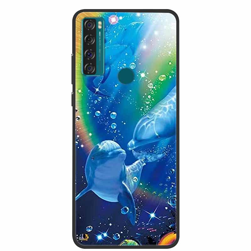 Для TCL 20 SE чехол 205, мягкий силиконовый крутой мультяшный чехол для TCL 20B 6159K, задняя крышка для TCL 20 R 5G 20SE, модные чехлы из ТПУ