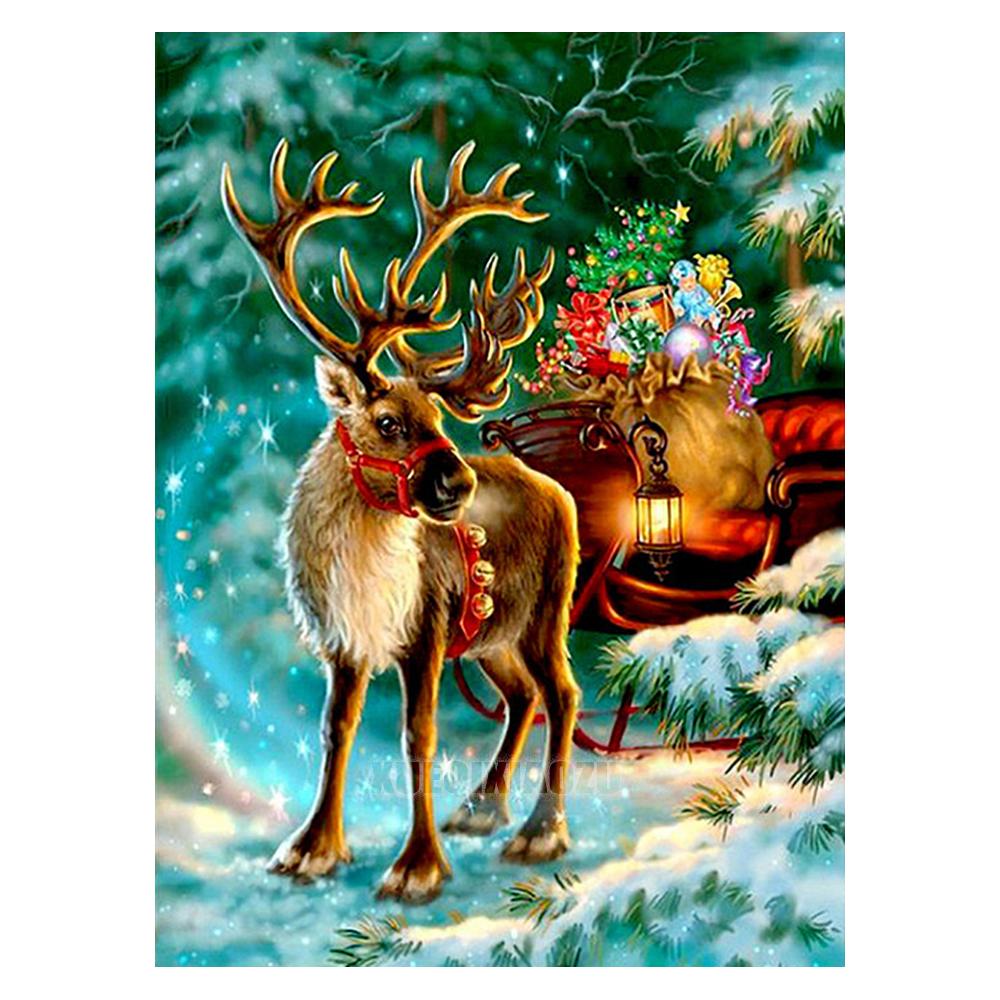 Алмазная картина Рождественский снеговик вышивка крестиком Новое поступление 5D DIY Алмазная вышивка Мозаика Мультфильм Ремесло Праздничные украшения