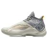 Li Ning Cicada Wing Износостойкие Дышащие Средние Баскетбольные Кроссовки Мужские Желто-Серые ABAR081-5