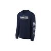 Nike X Mlb New York Yankees Logotipi Harfli Bosma Keng Bo'yinli Pullover Kundalik Uzun Qisma Sviter Bolalar sviteri To'q-Ko'k 3Z3B7NMBZ-NYY