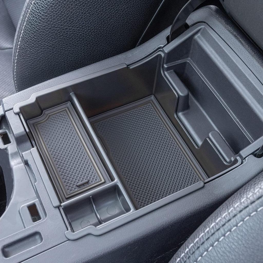 JKCOVER Center Console Organizer Tray Compatible With 2017-  Subaru Impreza And 2018-  Subaru Crosstrek, ABS Material Ert Armrest Storage Box