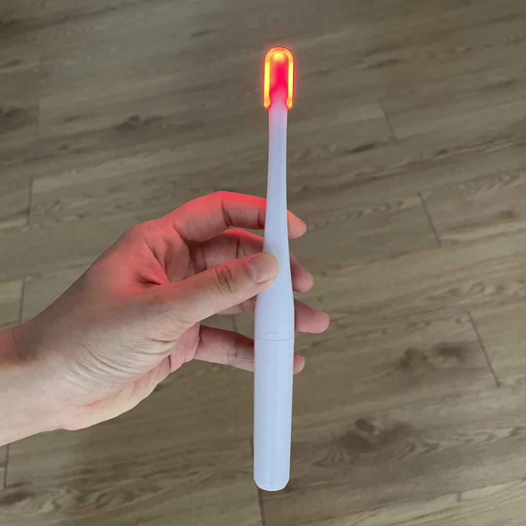 Red LED Anti-sensitive Toothbrush Use with HAP Desensitizing Toothpaste Infrared LED Light Teeth Brush