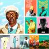 Rapper Star Tyler The Creator Flower Boy Music Poster Canvas Painting Aesthetic Wall Art For Bar Cafe Room Home Decoration