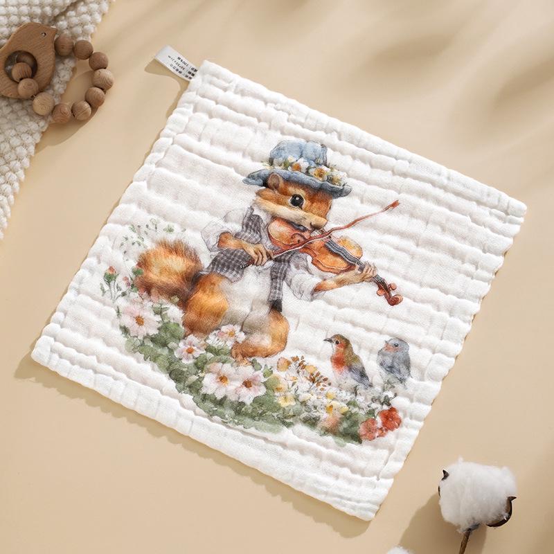 7A Антибактериальная детская салфетка из чистого хлопка - Шестислойная марля, Класс A, Полотенце для новорожденных и детей