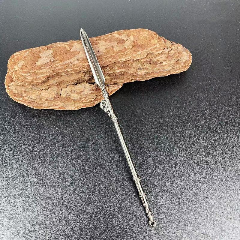 Мини-катана для косплея, декоративный муляж меча, реквизит для декора оружия, китайский металл, миниатюрные настольные аксессуары, ретро-игрушечный нож