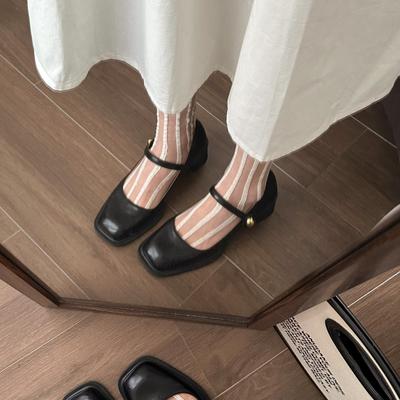 Модная женская 2025 весна новая мода ретро французский легкий бизнес слипоны слипоны