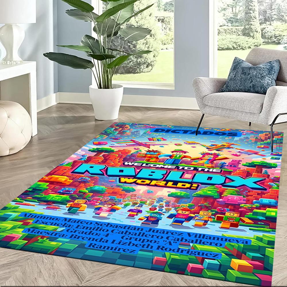 Roblox 347 Area Rug Design for Outdoor Living Rooms Balcony Hallway Anti-slip Rug Decorate Offices Perfect Gift for Women/Men