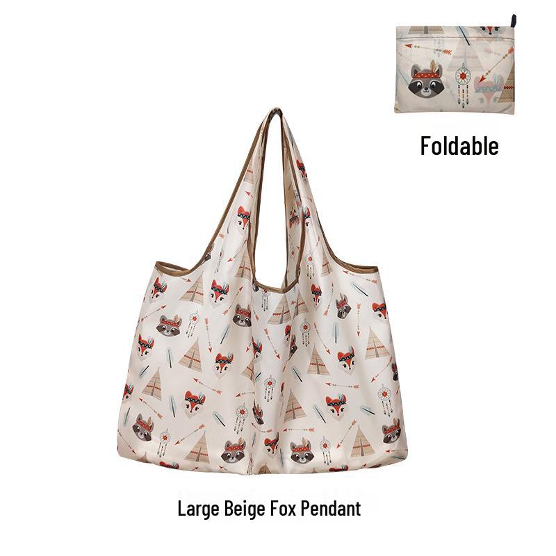 Large Capacity Foldable 210D Oxford Cloth Shopping Bag for Supermarket, Camping, and Travel