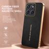 Чехол для Motorola Edge 70 5G, противоударный, текстура личи, ТПУ, кожа, ПУ, задняя крышка телефона