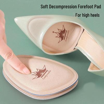 Женские дышащие нескользящие туфли на высоком каблуке с антифрикционной, влагопоглощающей стелькой и подушечкой для передней части стопы