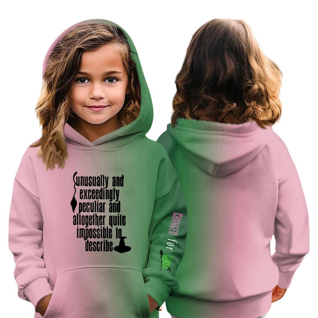 Children's Hoodie Boys And Girls Fashion Printed Long-sleeved Hooded Pocket Hoodie