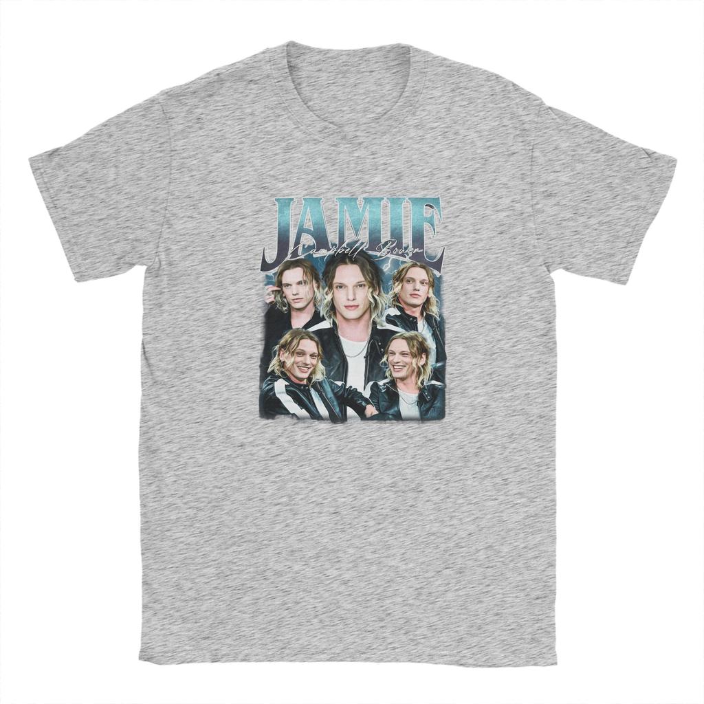 Casual TShirt Summer JJamie Campbell Bower Trendy Cool T Shirts 100 Cotton Tshirt for Fun Loose Short Sleeve Clothing