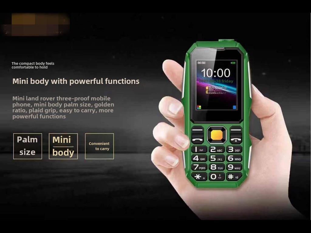 Защищенный мобильный телефон W2021: Большая батарея, громкий звук, большие кнопки, две SIM-карты, камера, многоязычность.