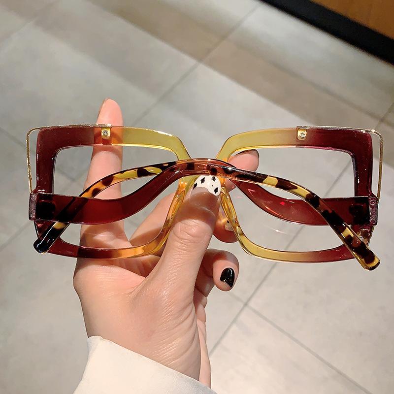 Винтажные Оверсайз Оптические Оправы для Очков с Защитой от Синего Света Женские Мужские Дизайнерские Тренд Оправы для Очков от Миопии