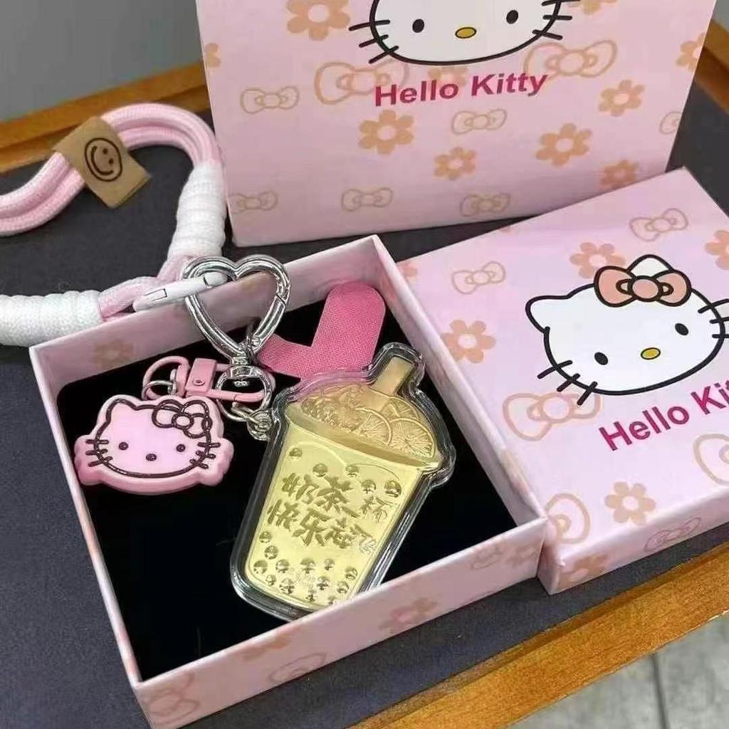 999 Pure Gold Hello Kitty Pendant & Keychain Charm