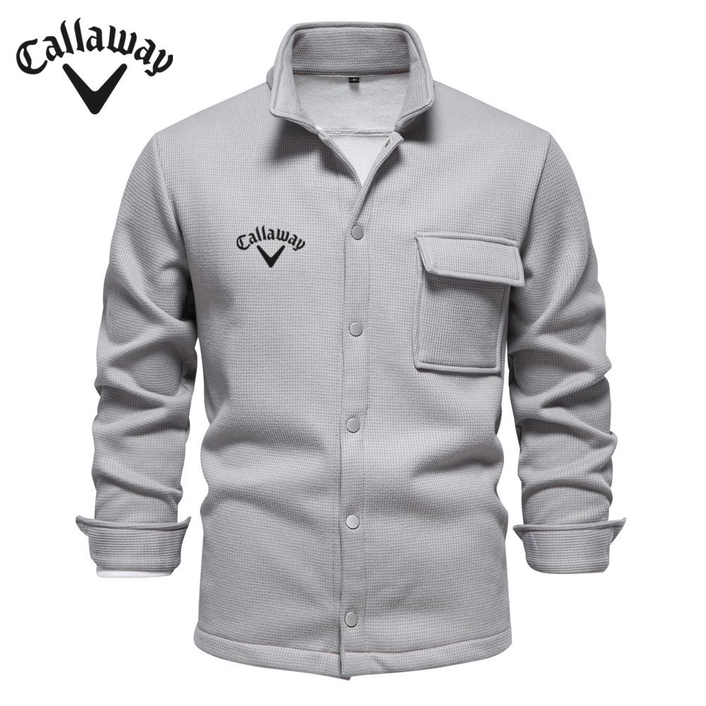 Callaway Вышитый осенне-зимний новый мужской свитшот с длинными рукавами и лацканами, кардиган, декоративный пиджак с карманами