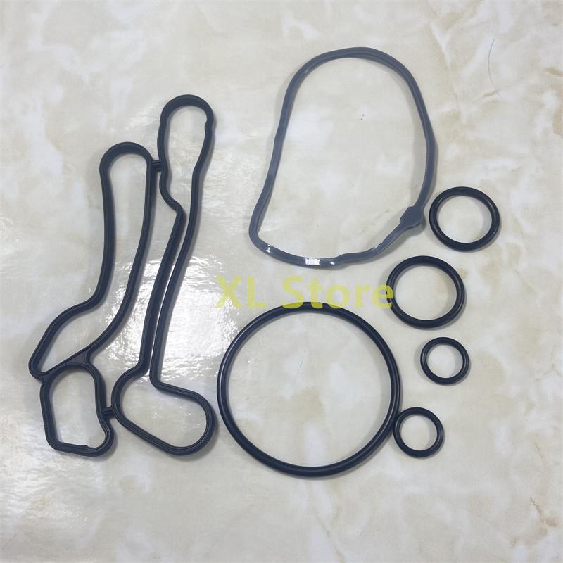 10Set Cooling System Oil Cooler Gasket Seals 2724577 55354071 24445723 55354072 For Chevrolet Cruze 1.6L 1.8L Sonic Astra Zafira